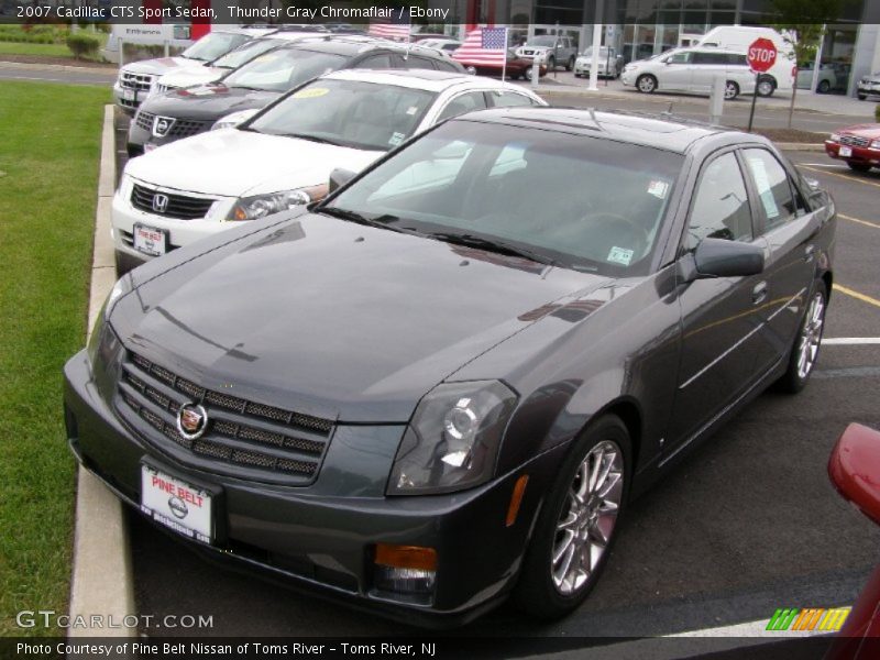 Thunder Gray Chromaflair / Ebony 2007 Cadillac CTS Sport Sedan