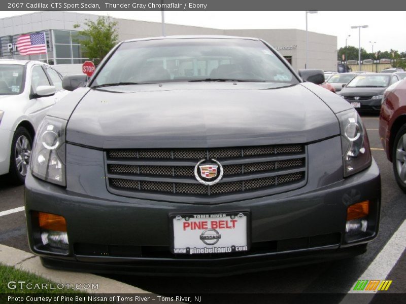 Thunder Gray Chromaflair / Ebony 2007 Cadillac CTS Sport Sedan