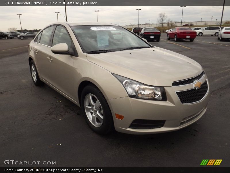 Gold Mist Metallic / Jet Black 2011 Chevrolet Cruze LT