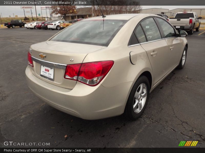 Gold Mist Metallic / Jet Black 2011 Chevrolet Cruze LT