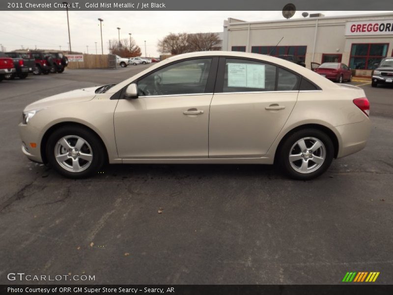 Gold Mist Metallic / Jet Black 2011 Chevrolet Cruze LT