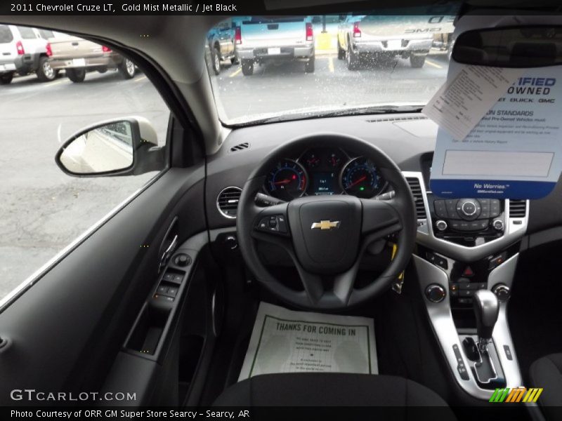 Gold Mist Metallic / Jet Black 2011 Chevrolet Cruze LT