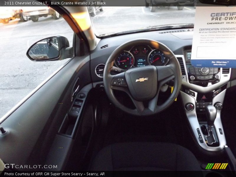 Black Granite Metallic / Jet Black 2011 Chevrolet Cruze LT