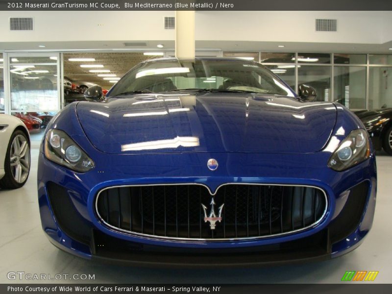 Blu Mediterraneo (Blue Metallic) / Nero 2012 Maserati GranTurismo MC Coupe