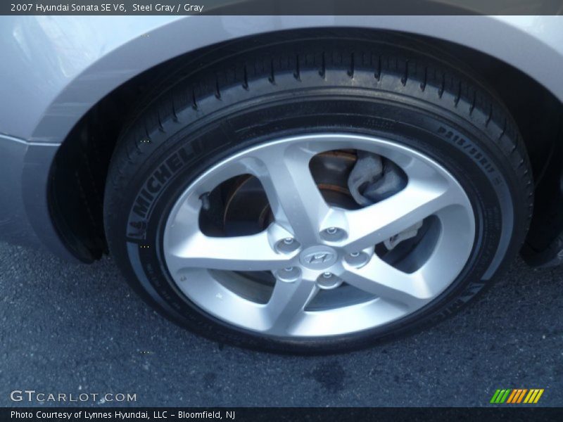 Steel Gray / Gray 2007 Hyundai Sonata SE V6