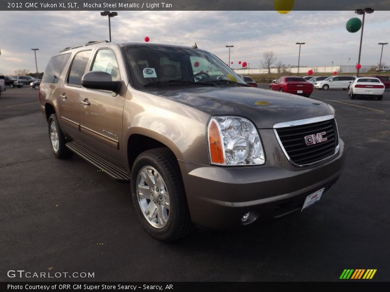 Mocha Steel Metallic / Light Tan 2012 GMC Yukon XL SLT