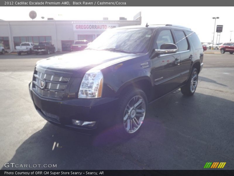 Black Raven / Cashmere/Cocoa 2012 Cadillac Escalade Premium AWD