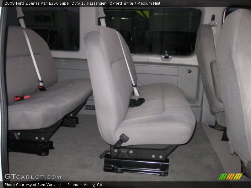 Oxford White / Medium Flint 2008 Ford E Series Van E350 Super Duty 15 Passenger