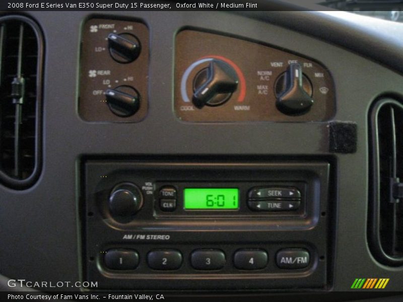 Oxford White / Medium Flint 2008 Ford E Series Van E350 Super Duty 15 Passenger