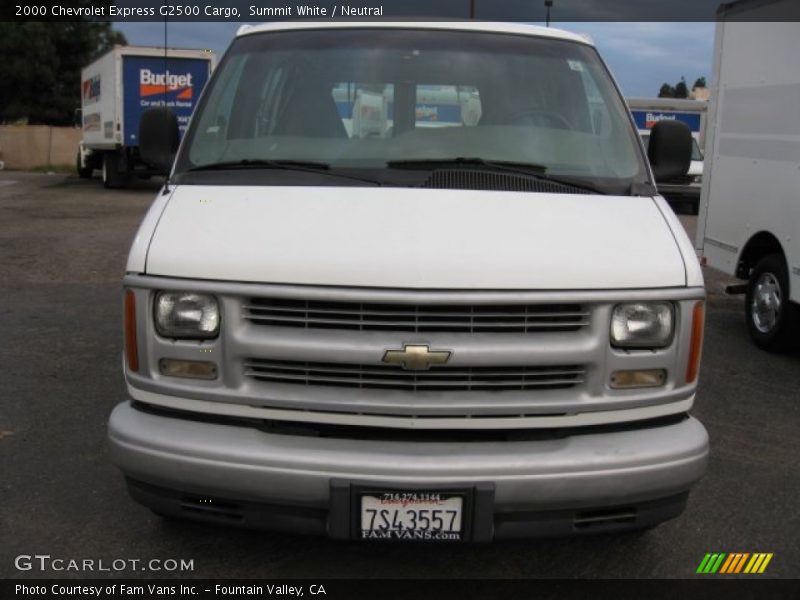 Summit White / Neutral 2000 Chevrolet Express G2500 Cargo