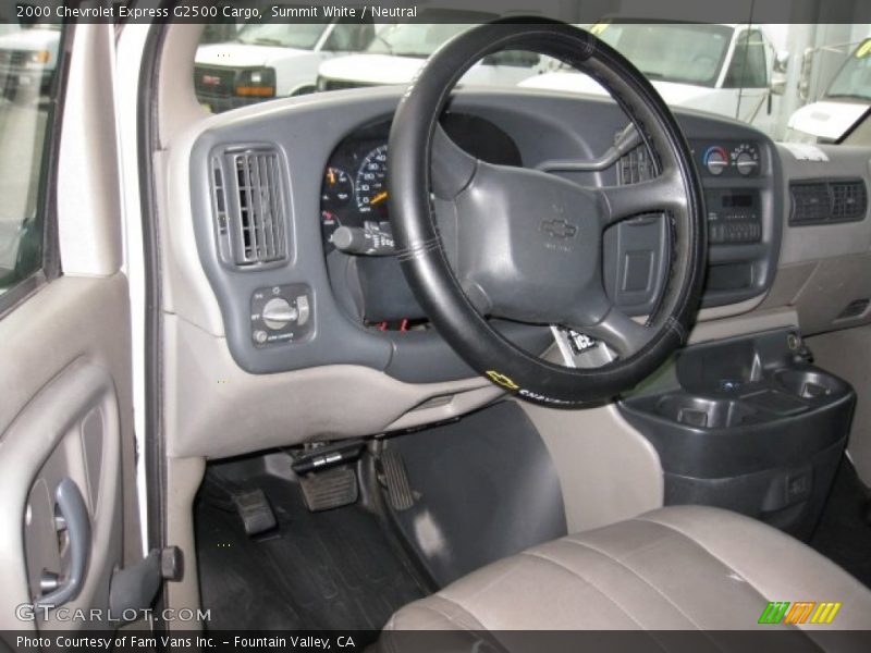 Summit White / Neutral 2000 Chevrolet Express G2500 Cargo