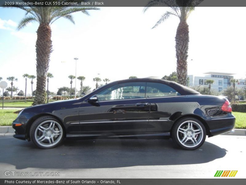 Black / Black 2009 Mercedes-Benz CLK 550 Cabriolet