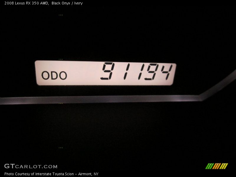 Black Onyx / Ivory 2008 Lexus RX 350 AWD