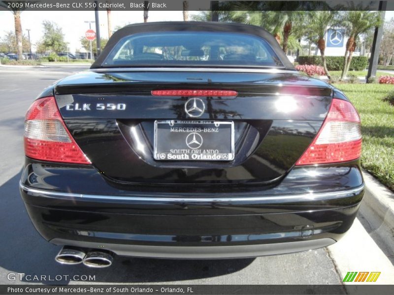 Black / Black 2009 Mercedes-Benz CLK 550 Cabriolet