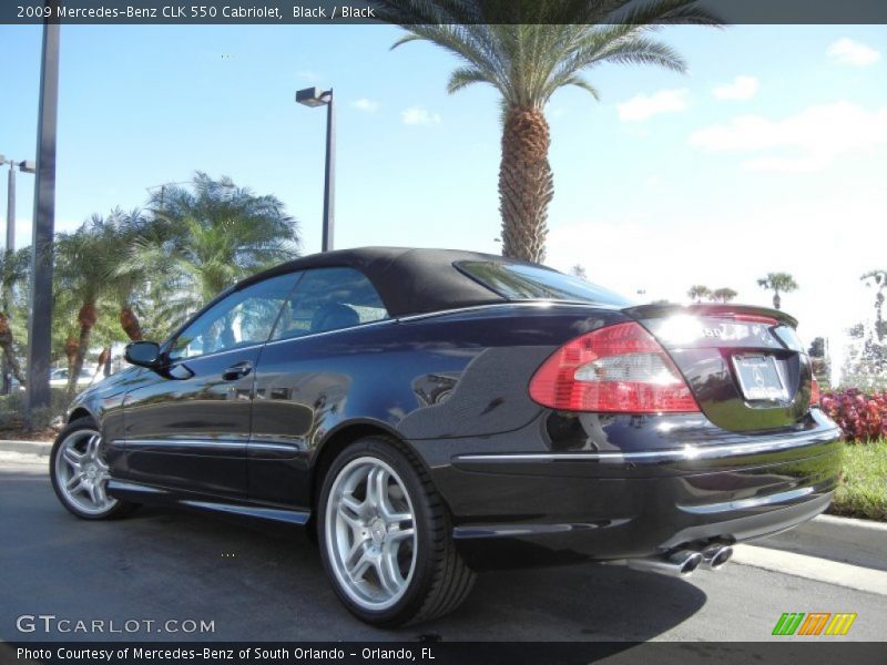 Black / Black 2009 Mercedes-Benz CLK 550 Cabriolet