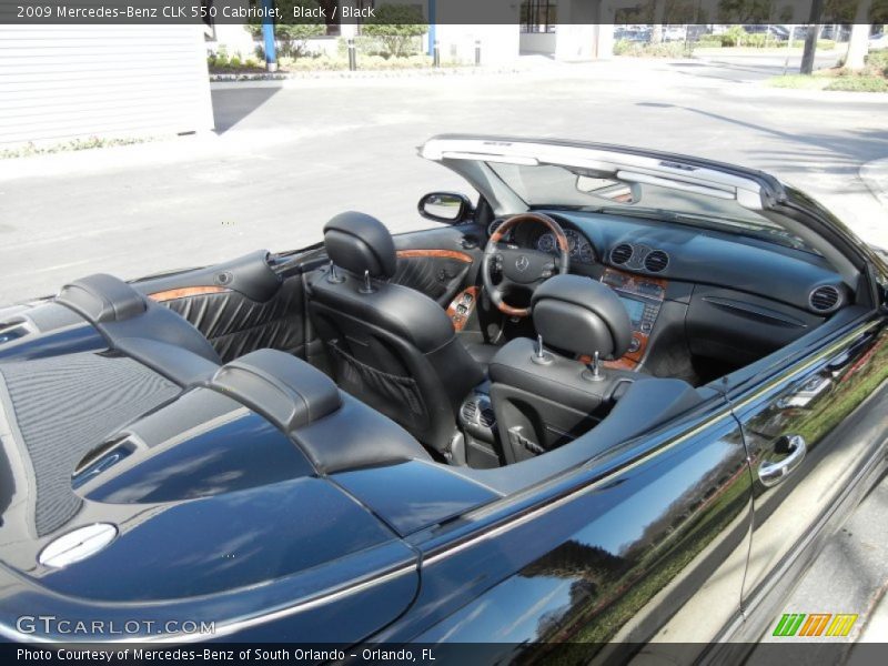 Black / Black 2009 Mercedes-Benz CLK 550 Cabriolet