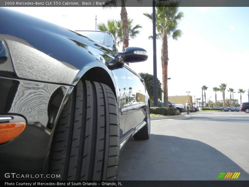 Black / Black 2009 Mercedes-Benz CLK 550 Cabriolet