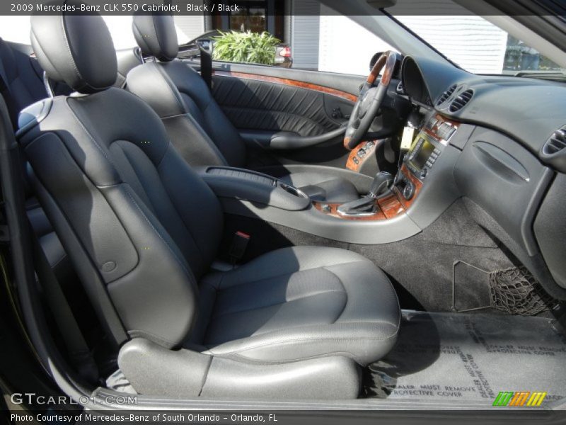 Black / Black 2009 Mercedes-Benz CLK 550 Cabriolet