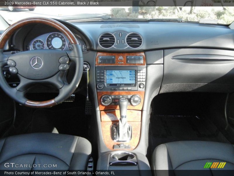 Black / Black 2009 Mercedes-Benz CLK 550 Cabriolet