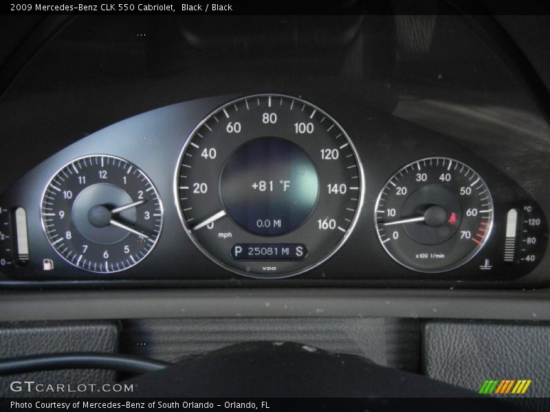Black / Black 2009 Mercedes-Benz CLK 550 Cabriolet