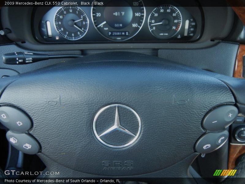 Black / Black 2009 Mercedes-Benz CLK 550 Cabriolet