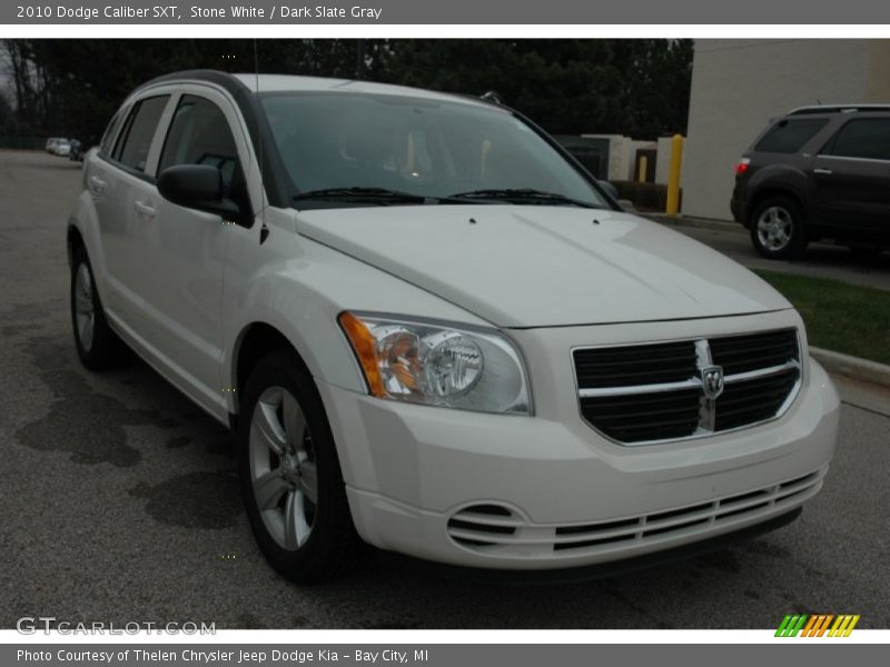 Stone White / Dark Slate Gray 2010 Dodge Caliber SXT