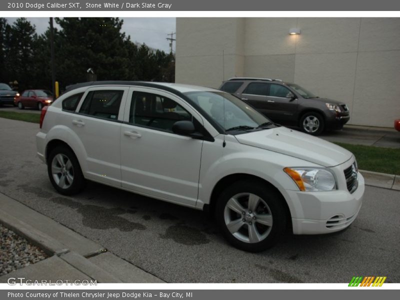 Stone White / Dark Slate Gray 2010 Dodge Caliber SXT