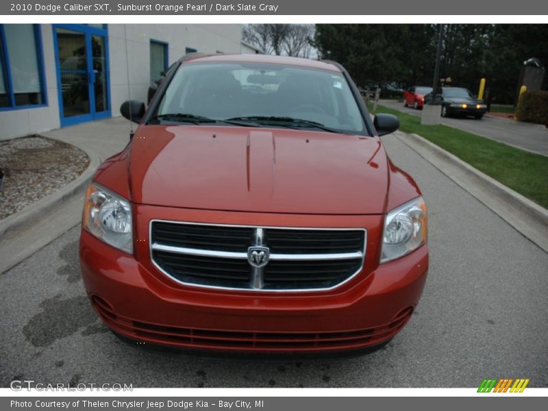 Sunburst Orange Pearl / Dark Slate Gray 2010 Dodge Caliber SXT