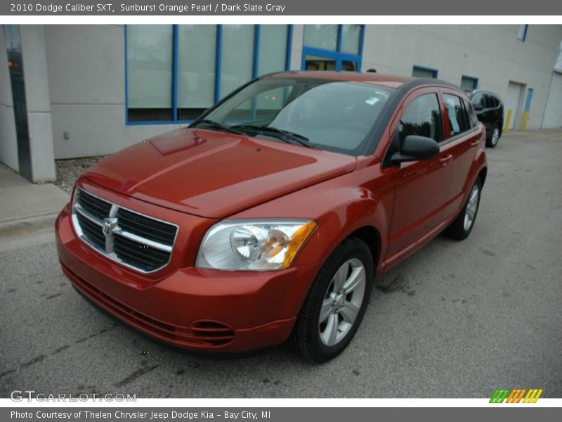 Sunburst Orange Pearl / Dark Slate Gray 2010 Dodge Caliber SXT