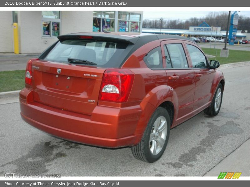 Sunburst Orange Pearl / Dark Slate Gray 2010 Dodge Caliber SXT