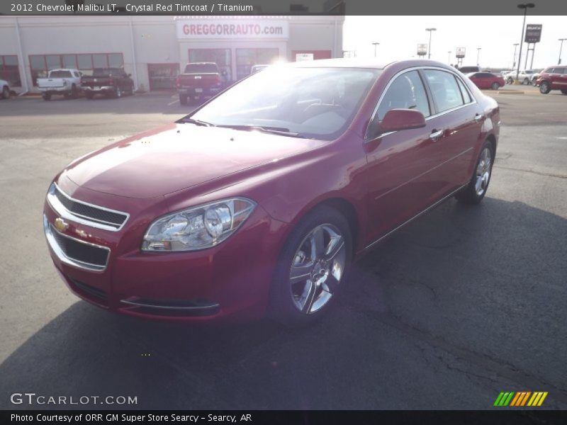 Crystal Red Tintcoat / Titanium 2012 Chevrolet Malibu LT