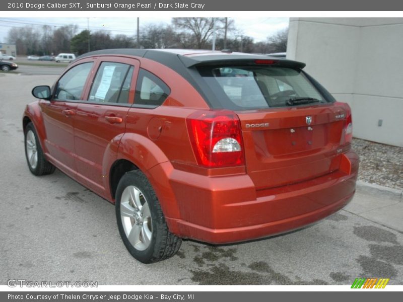 Sunburst Orange Pearl / Dark Slate Gray 2010 Dodge Caliber SXT