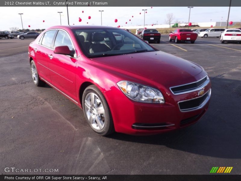 Crystal Red Tintcoat / Titanium 2012 Chevrolet Malibu LT