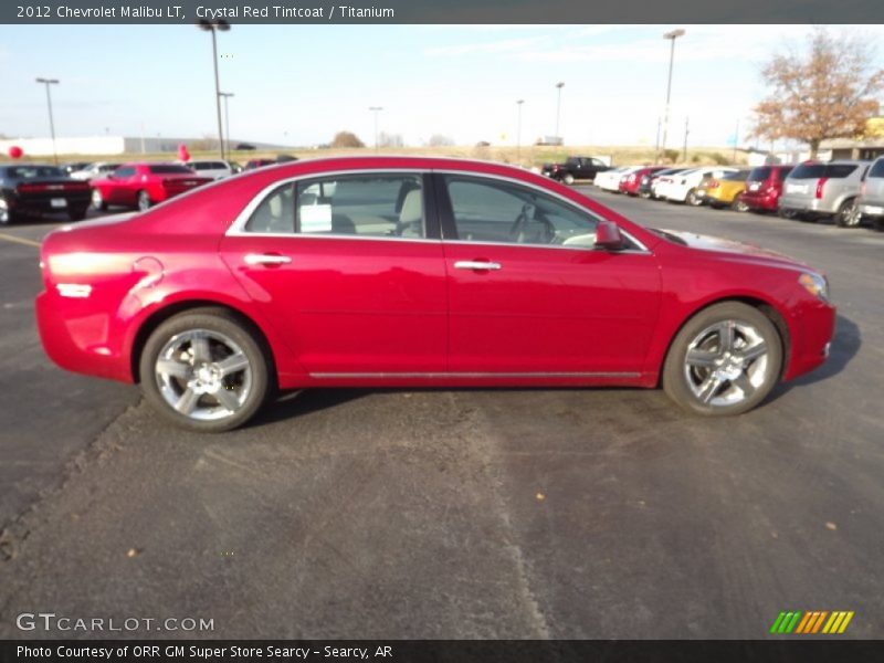 Crystal Red Tintcoat / Titanium 2012 Chevrolet Malibu LT