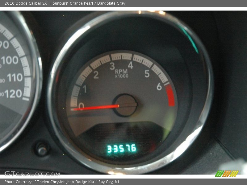 Sunburst Orange Pearl / Dark Slate Gray 2010 Dodge Caliber SXT