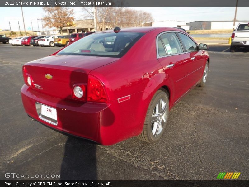 Crystal Red Tintcoat / Titanium 2012 Chevrolet Malibu LT