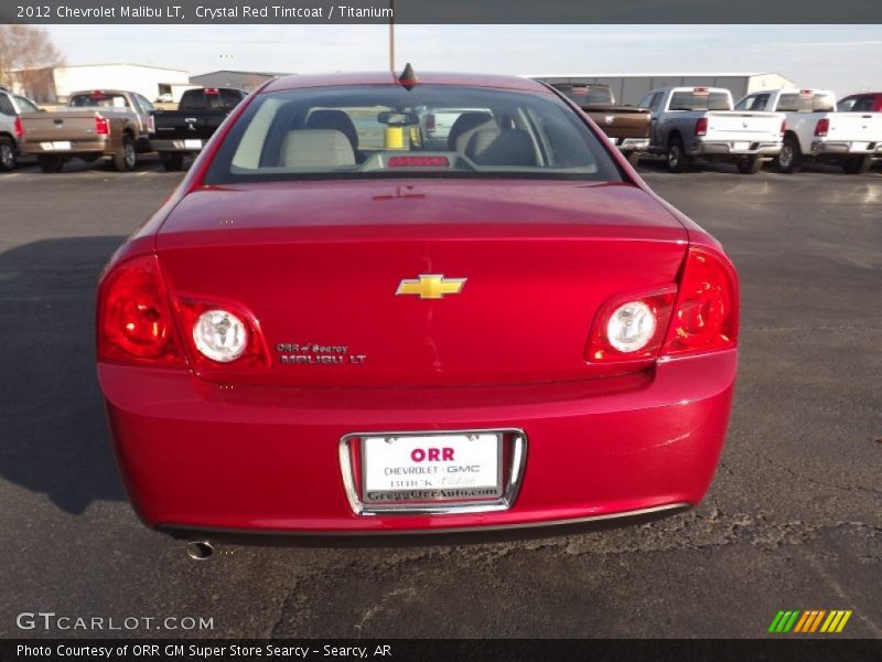 Crystal Red Tintcoat / Titanium 2012 Chevrolet Malibu LT
