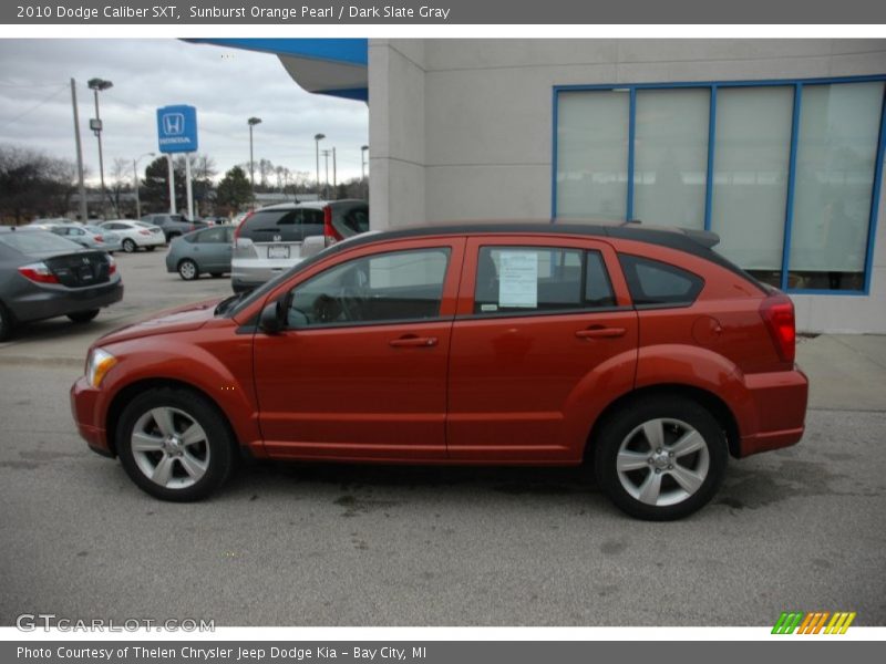 Sunburst Orange Pearl / Dark Slate Gray 2010 Dodge Caliber SXT