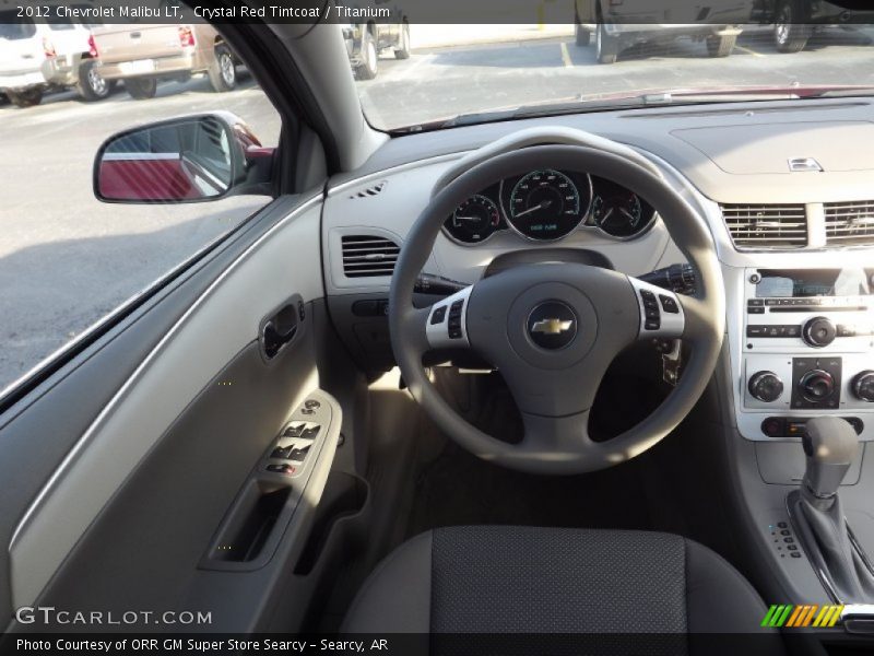 Crystal Red Tintcoat / Titanium 2012 Chevrolet Malibu LT