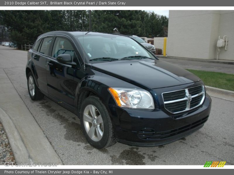 Brilliant Black Crystal Pearl / Dark Slate Gray 2010 Dodge Caliber SXT