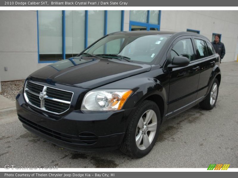 Brilliant Black Crystal Pearl / Dark Slate Gray 2010 Dodge Caliber SXT