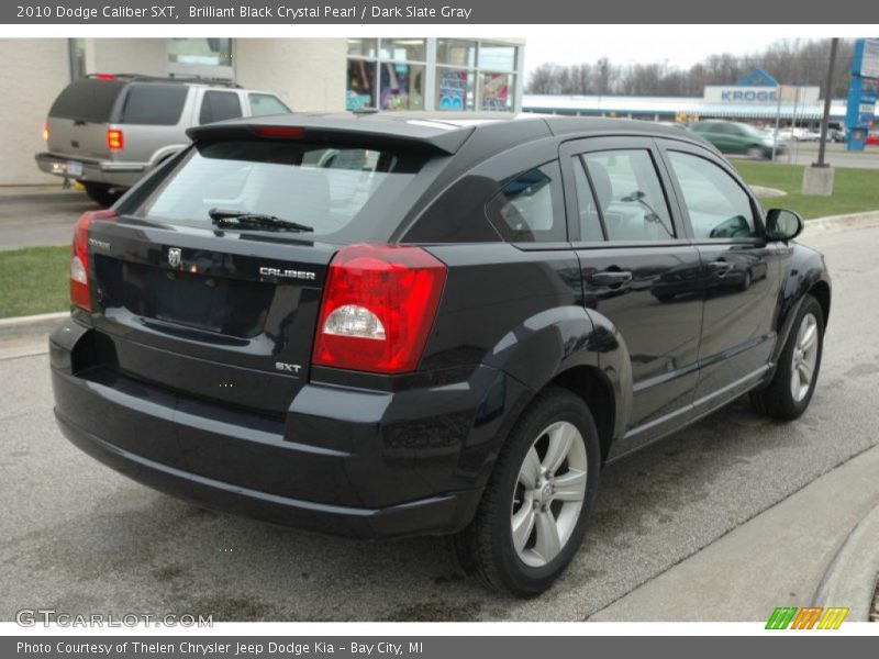 Brilliant Black Crystal Pearl / Dark Slate Gray 2010 Dodge Caliber SXT
