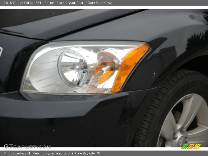 Brilliant Black Crystal Pearl / Dark Slate Gray 2010 Dodge Caliber SXT