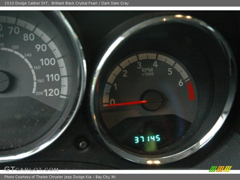 Brilliant Black Crystal Pearl / Dark Slate Gray 2010 Dodge Caliber SXT