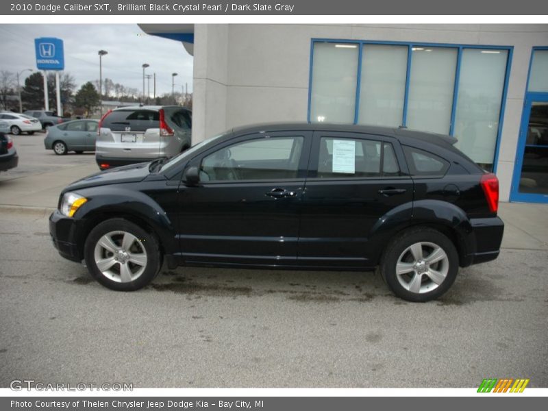 Brilliant Black Crystal Pearl / Dark Slate Gray 2010 Dodge Caliber SXT