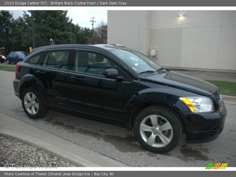Brilliant Black Crystal Pearl / Dark Slate Gray 2010 Dodge Caliber SXT