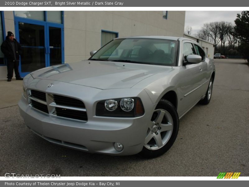 Bright Silver Metallic / Dark Slate Gray 2010 Dodge Charger SXT