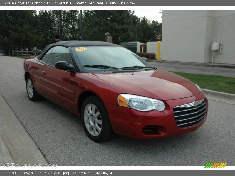 Inferno Red Pearl / Dark Slate Gray 2004 Chrysler Sebring GTC Convertible