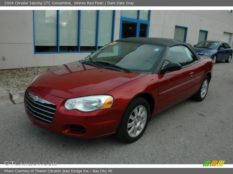 Inferno Red Pearl / Dark Slate Gray 2004 Chrysler Sebring GTC Convertible