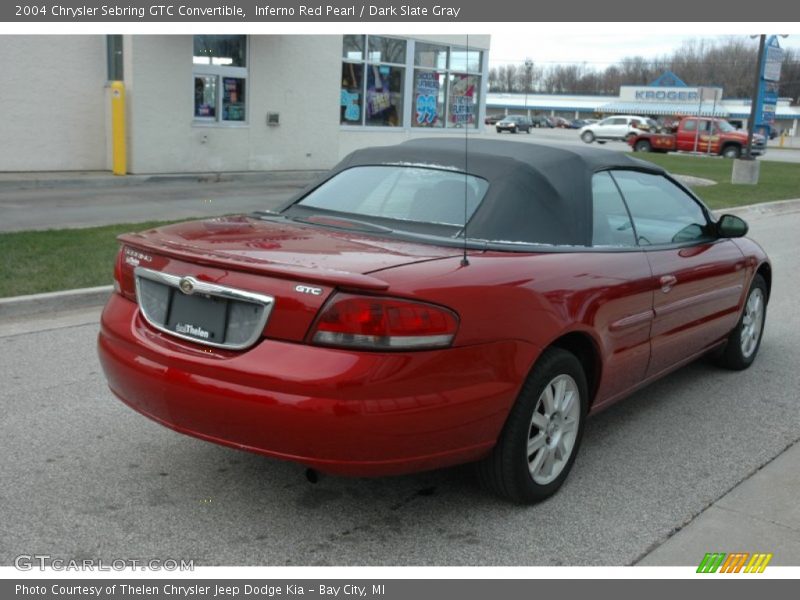 Inferno Red Pearl / Dark Slate Gray 2004 Chrysler Sebring GTC Convertible
